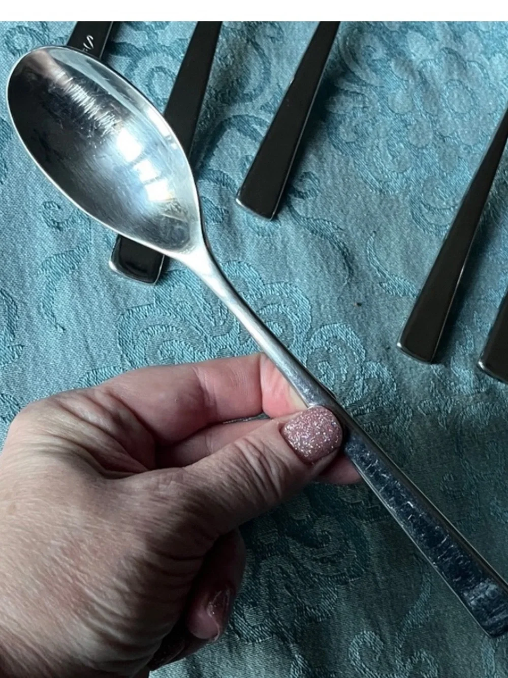 Studio William Tilia Mirror Elegant Contemporary Stainless Flatware pieces